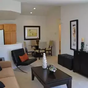 Living room at Arroyo Villa Apts