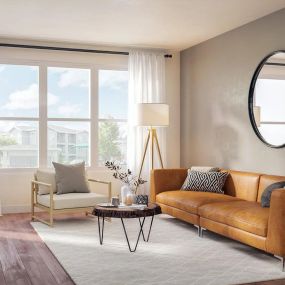 Living Room at Vista Ridge Apartments