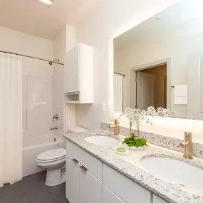 Bathroom at Circ Apartments in Richmond, VA