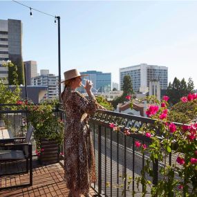 Enjoy the view from our balcony at 888 Hilgard, Westwood, CA