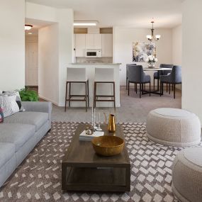 Living room at Cornerstone Apartments in San Ramon, CA 94582