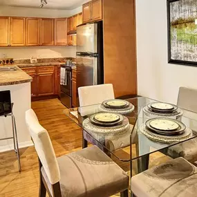 Open Kitchen with Dining Area