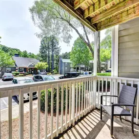 Patio at The Fields at Peachtree Apartments