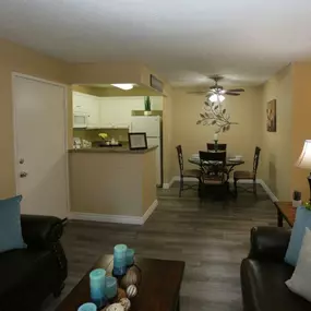 Living Room with Dining Area