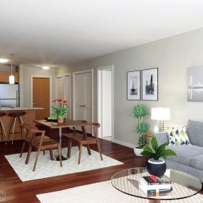 Living Area at Willow Place Apartments