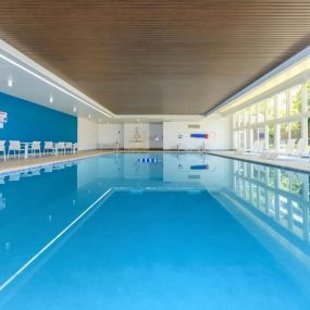 Indoor pool at 444 Park Apartments