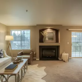 Living Room at Canterbury Apartments