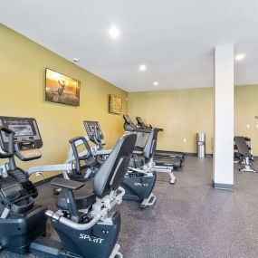 Fitness Center with Updated Equipment at Legacy Commons at Signal Hills Apartments