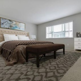 Bedroom at Beverly Plaza Apartments