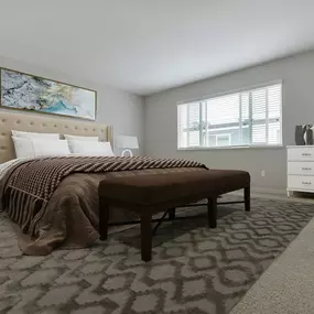 Bedroom at Beverly Plaza Apartments