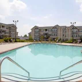 Glimmering Poolside view