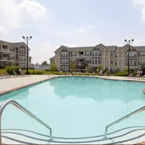 Glimmering Poolside view