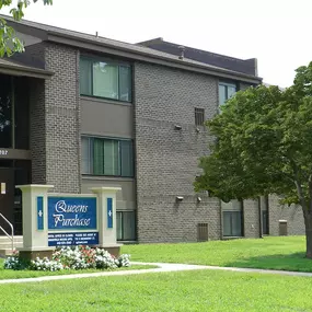 Main Entrance - Queens Purchase Apartments