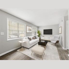 Living Room at Pinewood Townhomes