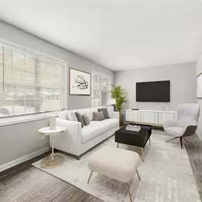 Living Room at Pinewood Townhomes