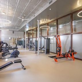 Fitness Center with Updated Equipment at Upper Post Flats Apartments