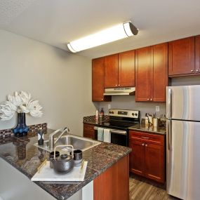 Kitchen at OceanAire Apartment Homes