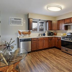 Kitchen at The Clarendon Apartment Homes