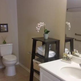 Bathroom at Tesoro Senior Apartments