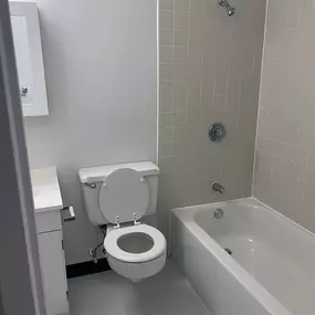 Bathroom with tub