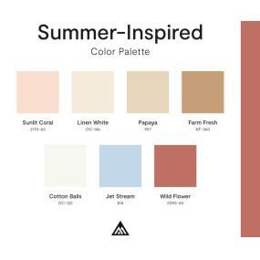 summer inspired color palette