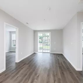 Empty spacious living room