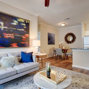 Living Room And Dining Area