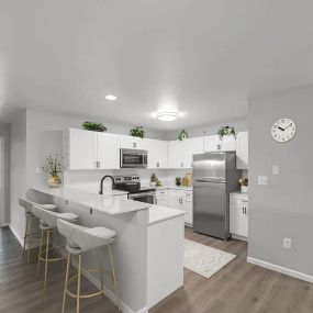 Spacious Kitchen at Rivers Edge Apartments