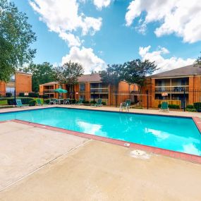 Sparkling Blue Pool Area