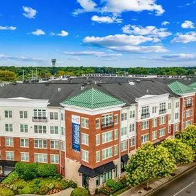 Aerial view of the property