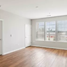 Empty spacious living room