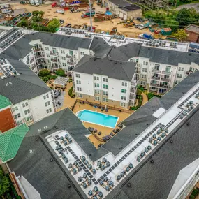 Aerial view of the property