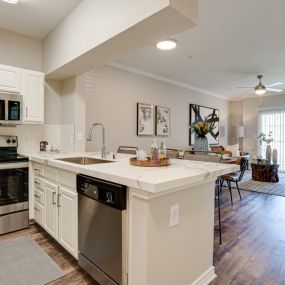 Kitchen with Living Room