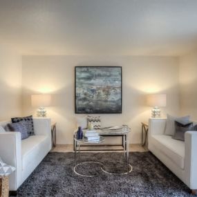 Living Room at Fieldstone Apartments