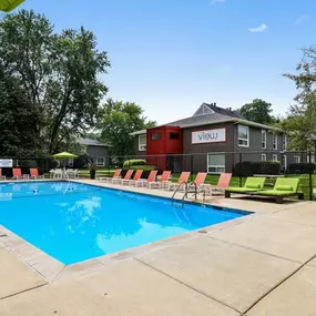 Pool at The View Apartments St Charles