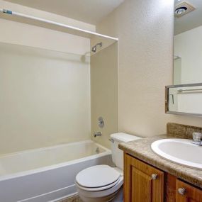 Bathroom at Riverwood Apartments