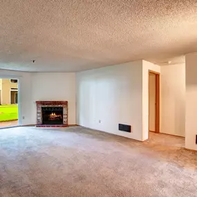 Living room at Riverwood Apartments