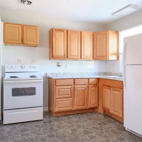 Kitchen at Fay Street Apartments