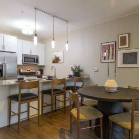 Kitchen and dining area