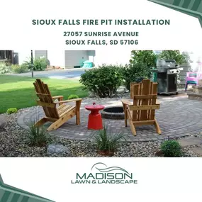 Sioux Falls fire pit installation