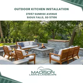 outdoor kitchen installation