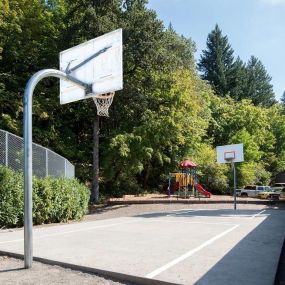 Basketball court at Crown Court Apartments