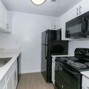 White kitchen with appliances