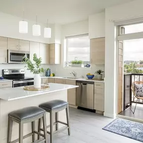 Kitchen at Harbor Heights Apartments