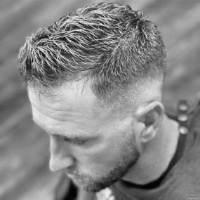 mens barbershop haircut Gull Road MI