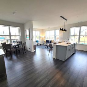 Open Kitchen with Living Room