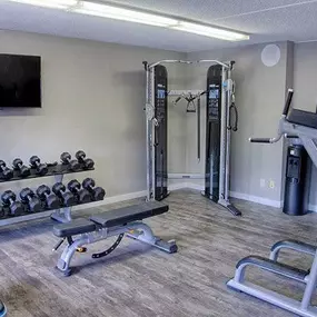 Gym at Creek Point Apartments