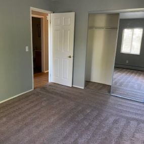 Bedroom with Large Mirror