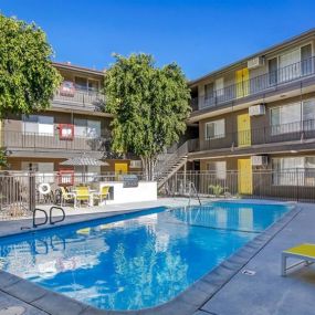 Pool at Dwell Apartment Homes