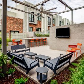 Courtyard With TV